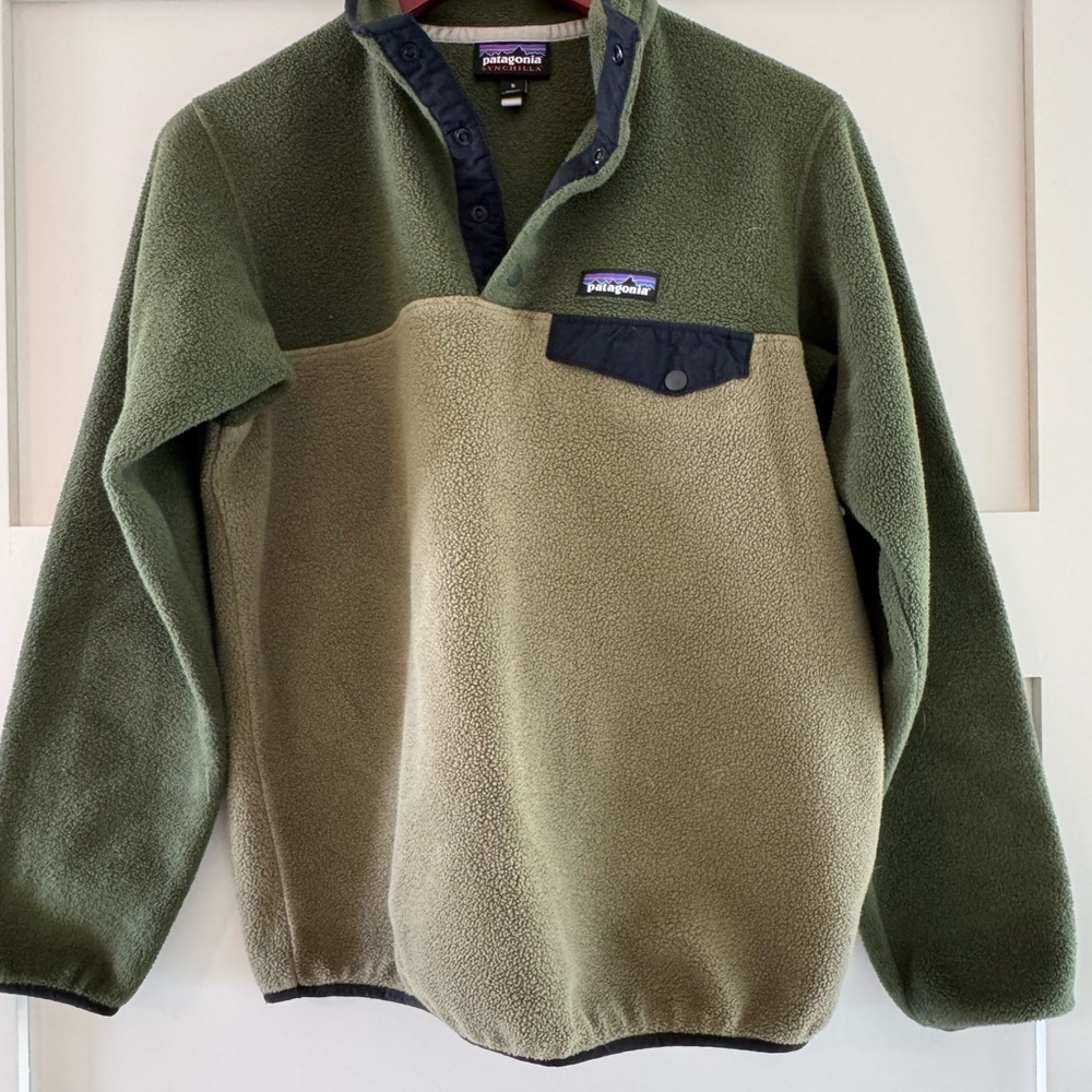 Patagonia Olive Green Fleece Pullover